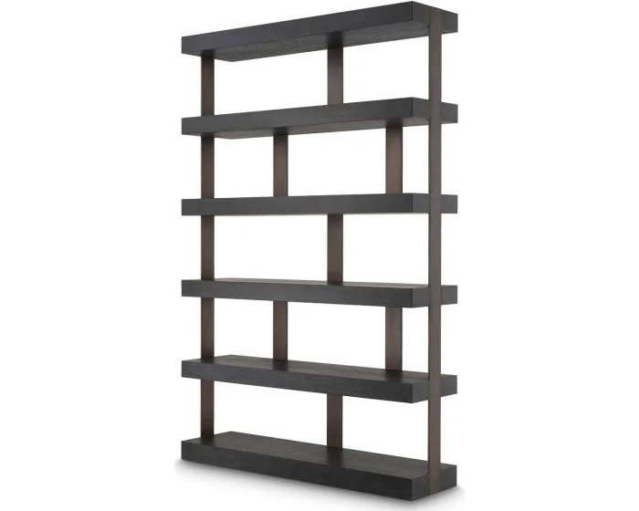 Eichholtz Cabinet Dalmar Charcoal Grey Oak Veneer