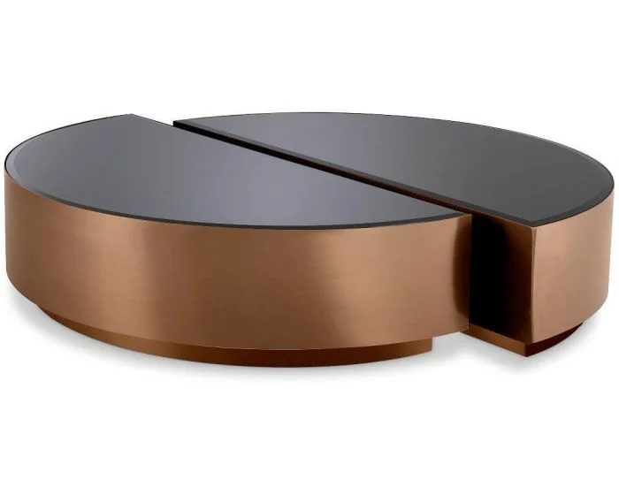 Eichholtz Coffee Table Astra in Brushed Copper – Set of 2