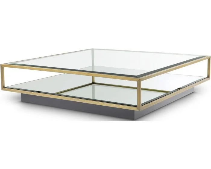 Eichholtz Coffee Table Tortona in Brushed Brass – Large
