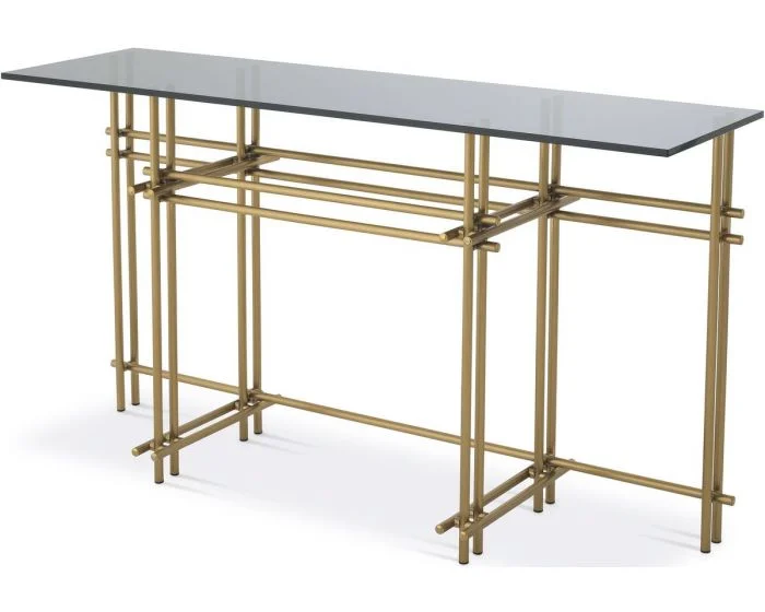 Eichholtz Console Table Quinn in Brushed Brass