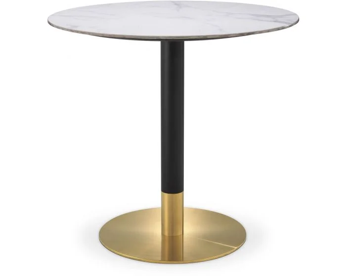Eichholtz Dining Table Trevor White Marble Look Top