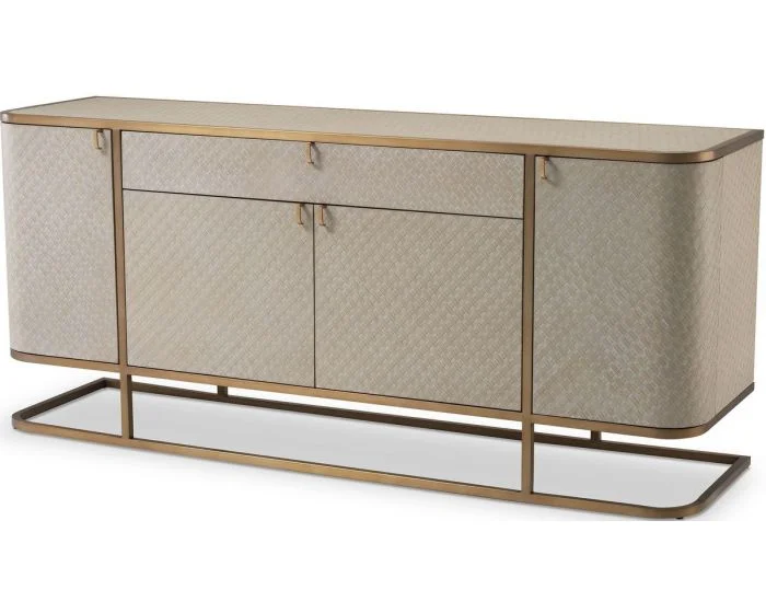 Eichholtz Napa Valley Dresser Woven in Washed Oak Veneer