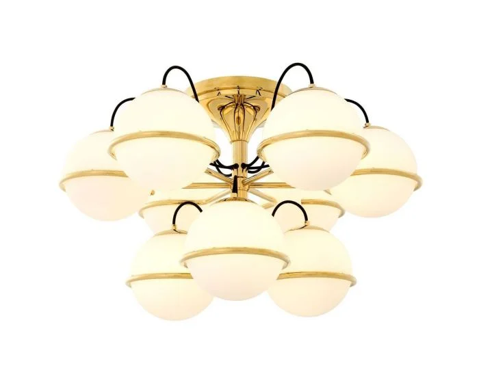Eichholtz Nerano Gold Finish E12 Ceiling Lamp