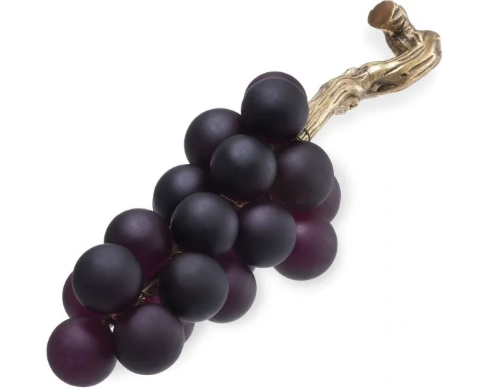Eichholtz Object French Grapes in Purple & Vintage Brass