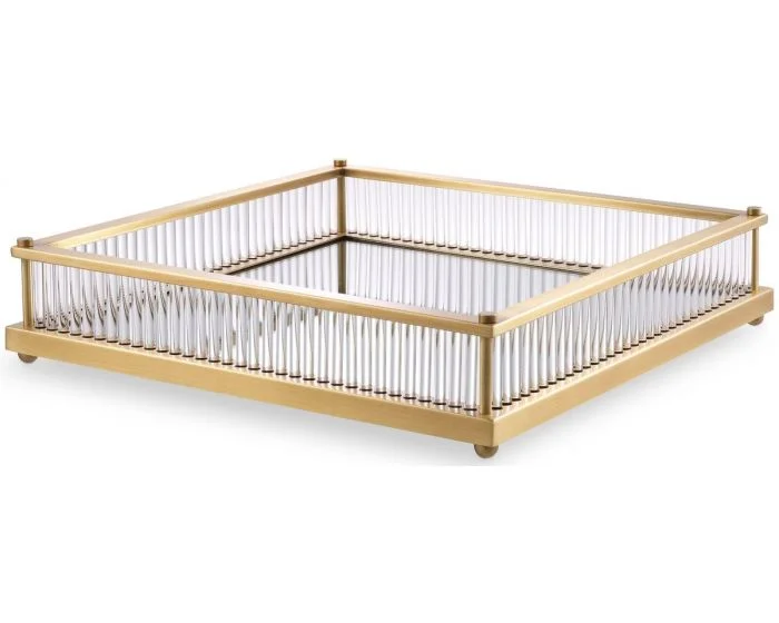 Eichholtz Tray Cora Square – Antique Brass