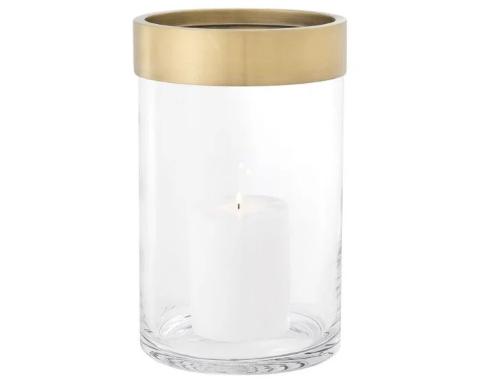 Eichholtz Vertex Antique Brass Finish Small Hurricane