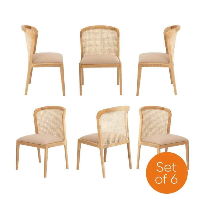 Elbie Cane Dining Side Chair – Set of 6
