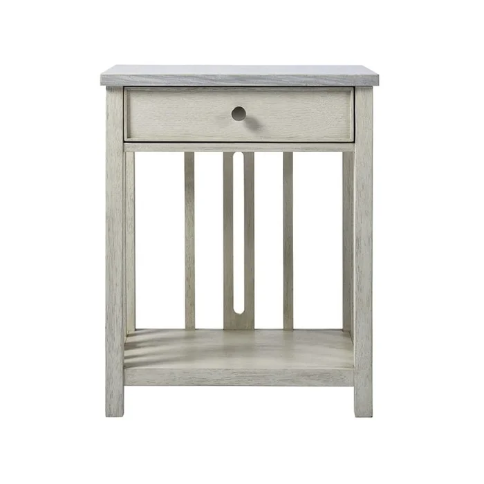 Escape – Coastal Living Home Collection – Bedside Table with Stone Top