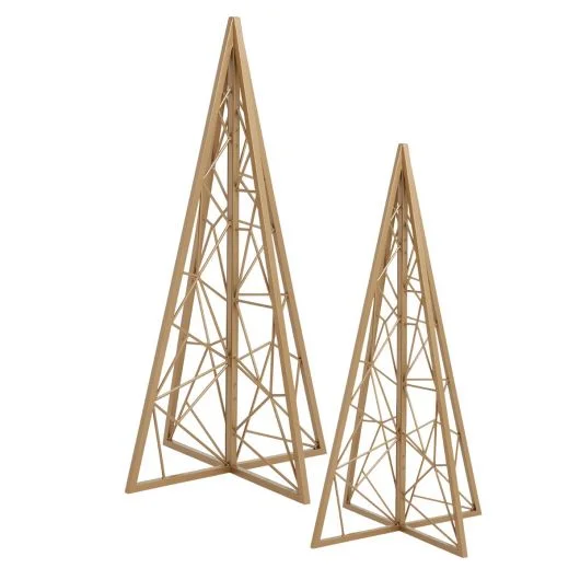 Fanciful Tree By Accent Decor – 2 Sizes – Gold – 41385 – 41386