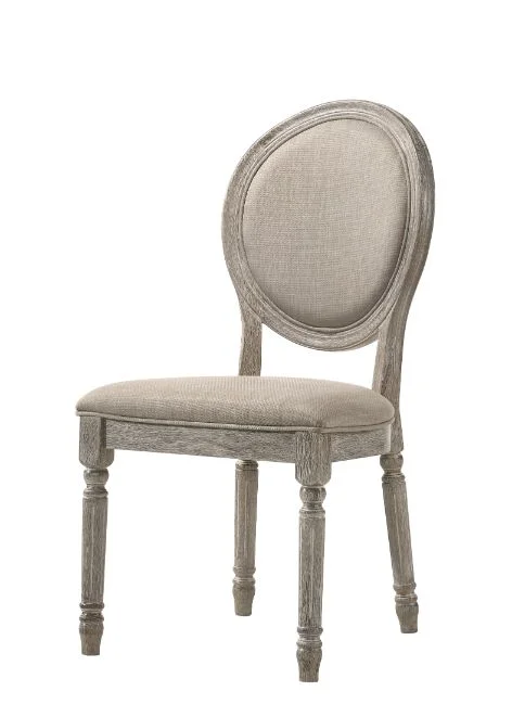 Faustine 40″H Upholstered Side Chair with Oval Back (Set-2)