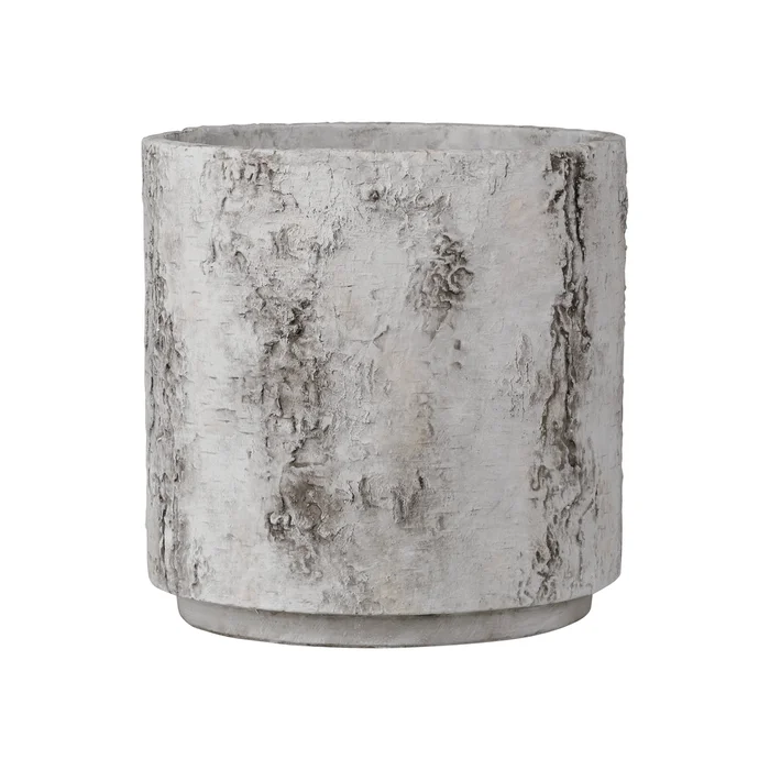 Faux Birch Medium Planter