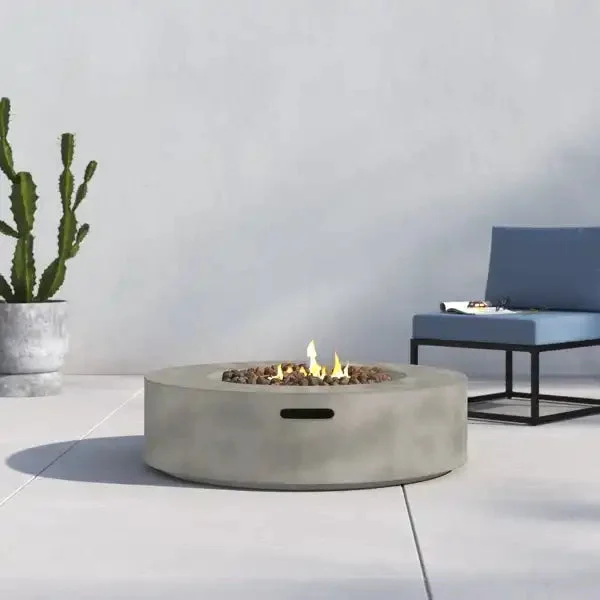 Fiber Reinforced Concrete Outdoor Fire Pit Table