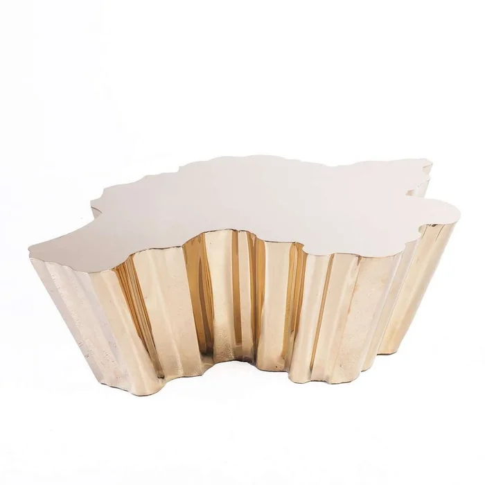 Fideer Freeform Coffee Table – Rose Gold