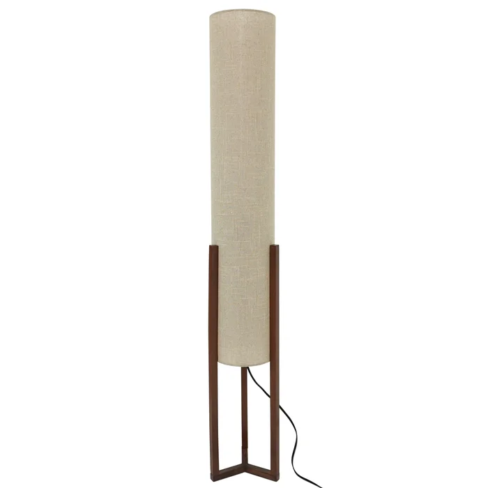 Floria Floor Lamp Walnut and Natural