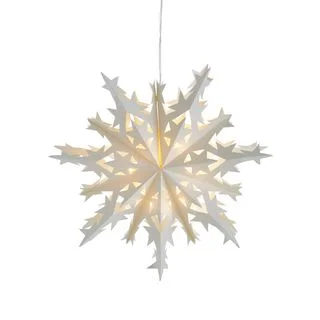 Flurry LED snowflake (holly) Set Of 5