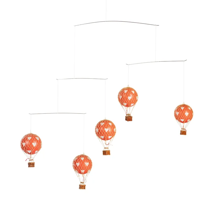 Flying the Skies Mobile, Red Hearts By Authentic Models