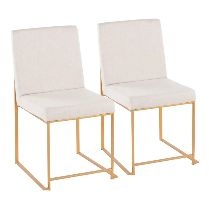 Fuji – Contemporary Stylish Frame, High Back Dining Chair (Set of 2)