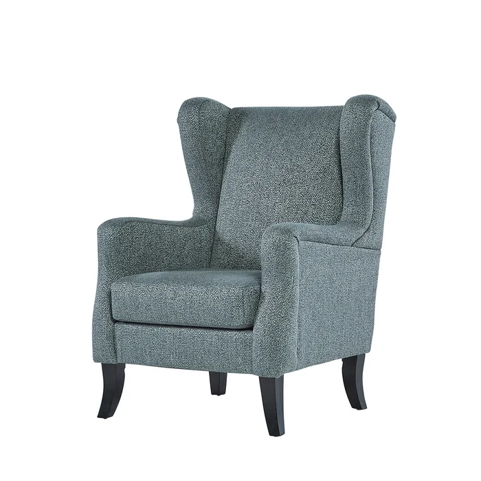 Gabon Platinum Wing Back Accent Chair