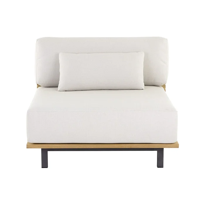 Geneve Modular Outdoor Armless Chair – Palazzo Cream