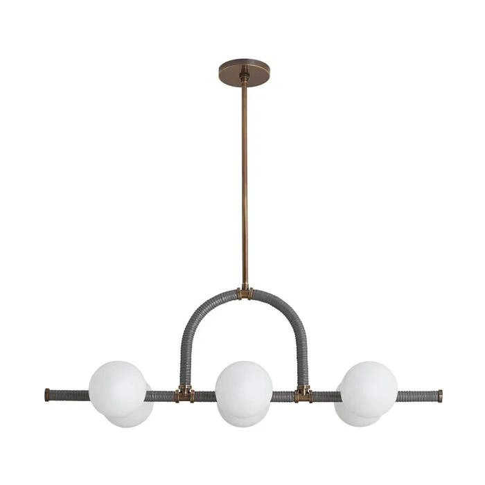 Georgia Linear Chandelier – Brown