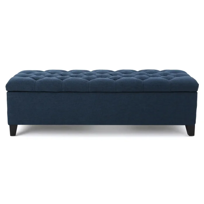 Glouster – Contemporary Storage Ottoman With Button Tufted Design