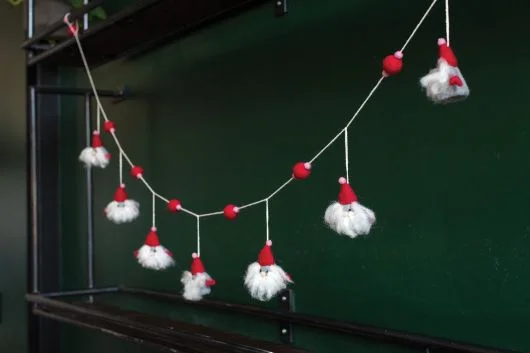 Gnome Garland Set Of 2 By Accent Decor – Natural – Fibers – 19380