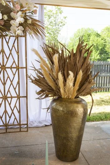 Granville Bronze Metal Large Planter By Accent Decor – 2 Sizes – Gold – Metal – 78565 – 78566