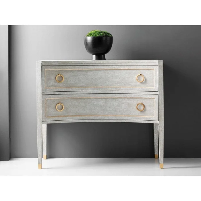 Gustavain Concave Two Drawer Commode