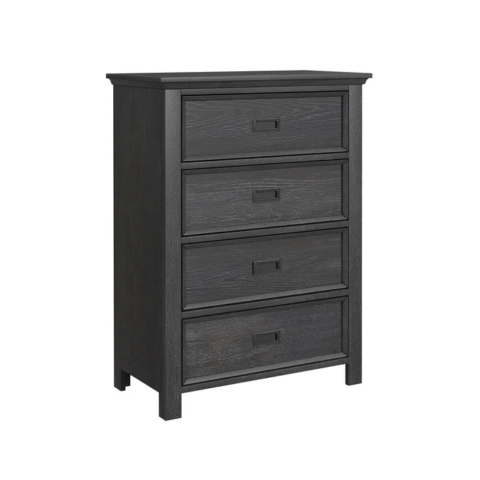 Hampton Kids 4-Drawer Chest in Charcoal