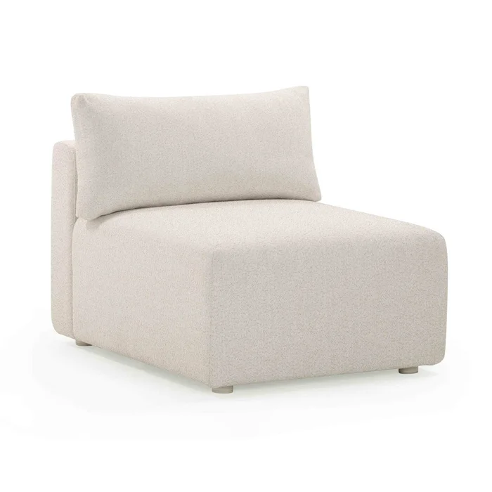 Hangover – Outdoor Modular Armless Chair – Cream