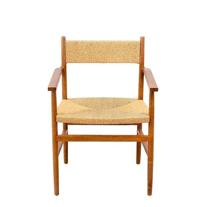 Holland Dining Arm Chair with loomed Seat and Back
