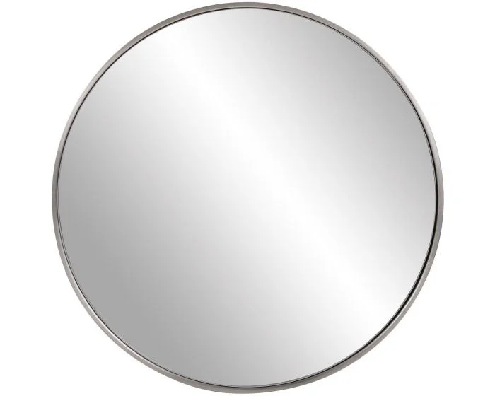 Howard Elliot Copenhagen Round Silver Mirror (Dropshippable)