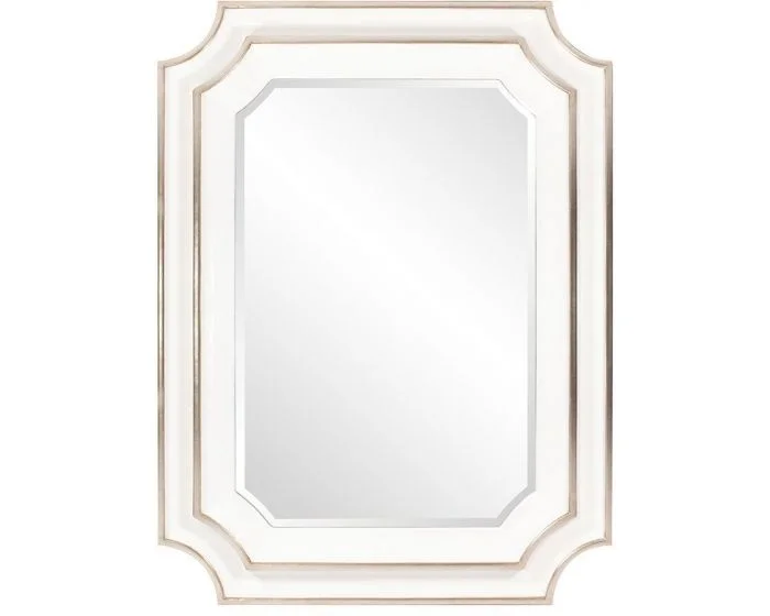Howard Elliot Dante 36″ Mirror in White (Dropshippable)