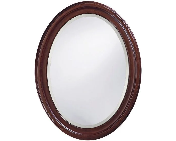 Howard Elliot George Mirror in Chocolate Brown (Dropshippable)