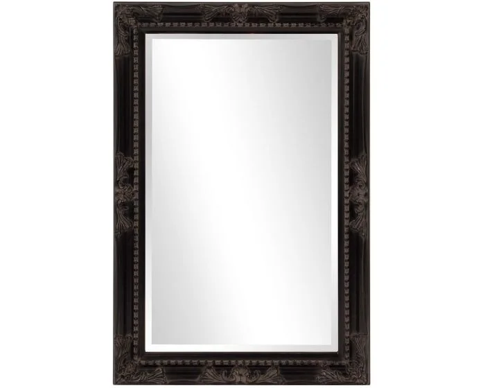 Howard Elliot Queen Ann Mirror in Black (Dropshippable)