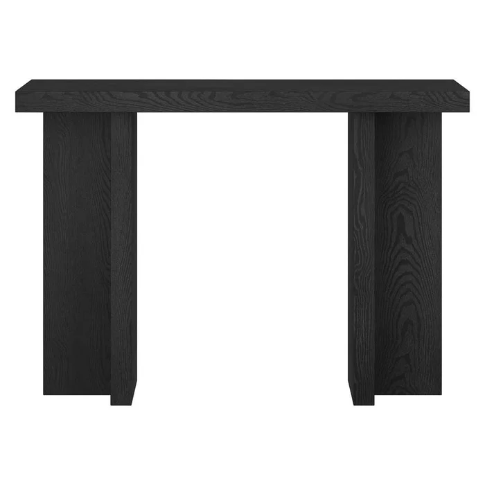 Hudson & Canal – Dimitra 42in Wide Rectangular Console Table in Black Grain – AT2075