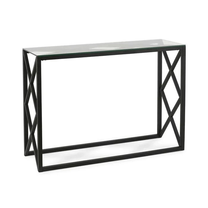 Hudson & Canal – Dixon 42in Wide Rectangular Console Table in Blackened Bronze – AT0113