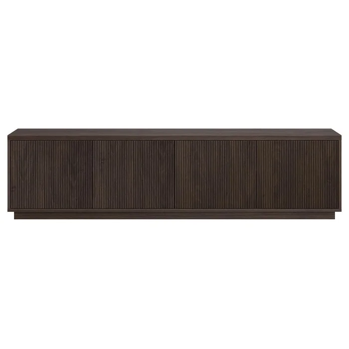 Hudson & Canal – Hanson Rectangular TV Stand for TVs up to 85in in Alder Brown – TV2211