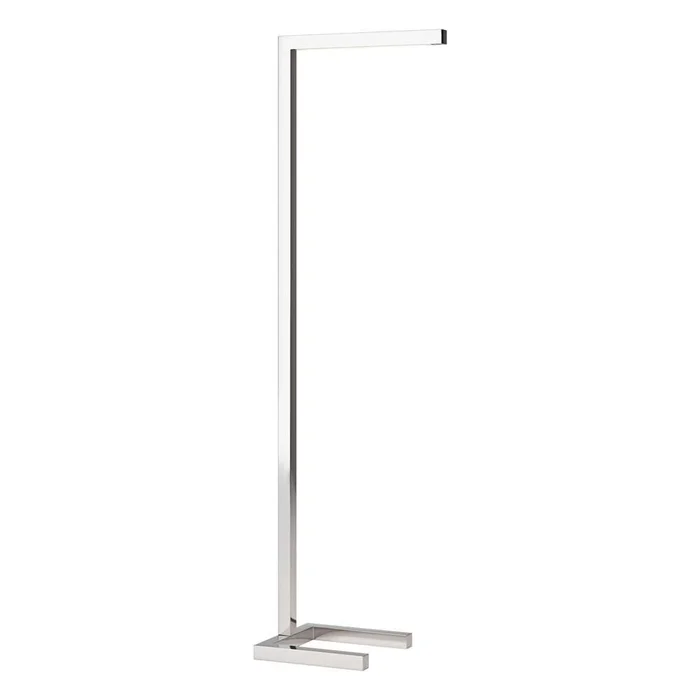 Hudson & Canal – Malin 52in Tall Integrated LED Floor Lamp with Metal Shade in Polished Nickel – FL2083