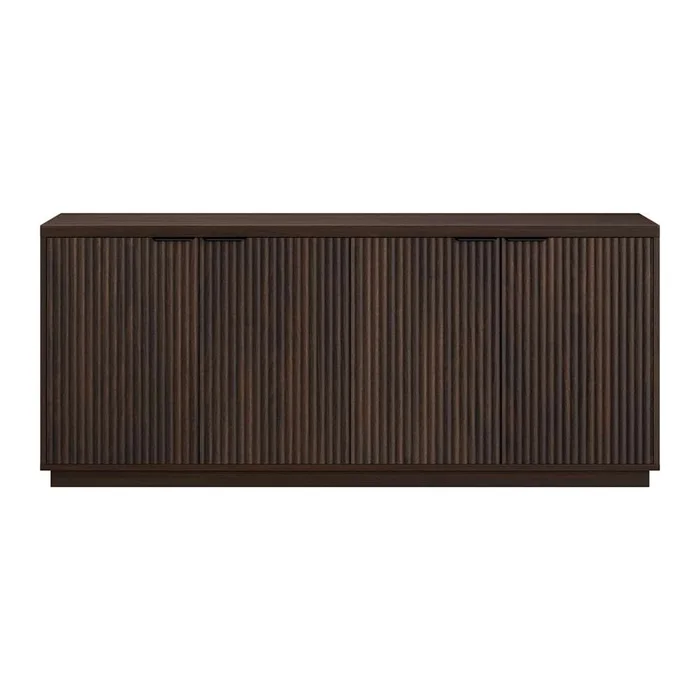 Hudson & Canal – Mansfield 68in Wide Rectangular Buffet Table in Alder Brown – BF2170