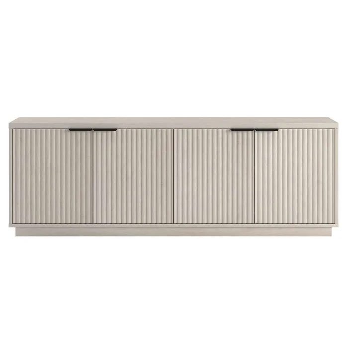 Hudson & Canal – Mansfield Rectangular TV Stand for TVs up to 78in in Alder White – TV2163