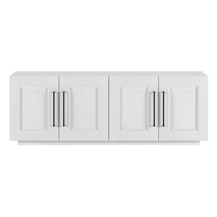 Hudson & Canal – Merrimac Rectangular TV Stand for TVs up to 75in in White – TV2070