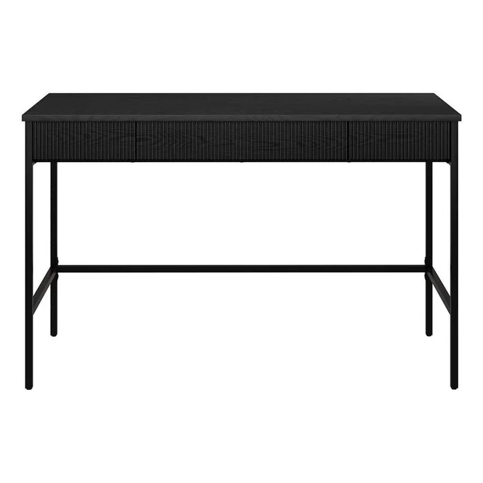 Hudson & Canal – Nolan 48in Wide Rectangular Writing Desk in Black – OF2145