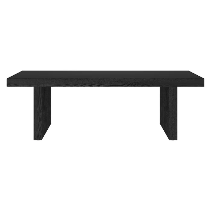 Hudson & Canal – Soren 48in Wide Rectangular Coffee Table in Black Grain – CT2245