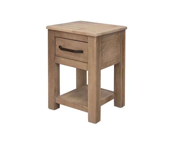 IFD – Natural Parota – 1 Drawer, Chairside Table – IFD8681CST