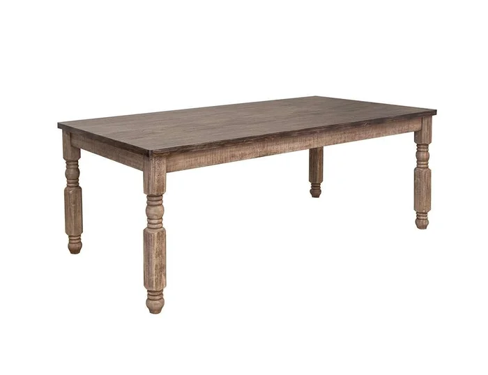 IFD – Natural Stone – Turned Legs Dining Table – IFD4091TBL