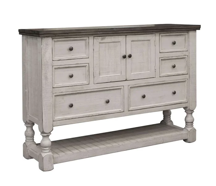 IFD – Stone 6 Drawer, 2 Door Dresser – IFD4690DSR