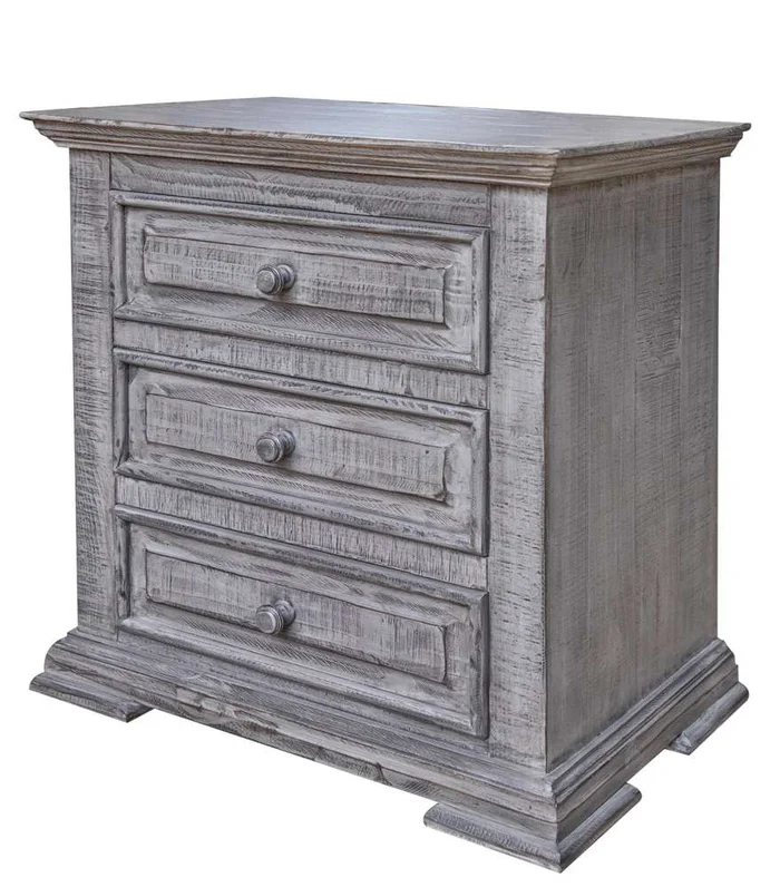 IFD – Terra Gray 3 Drawer Nightstand – IFD1041NTS