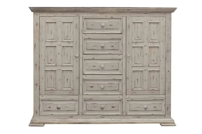 IFD – Terra White 7 Drawer, 2 Door Mule Chest – IFD1022MULE