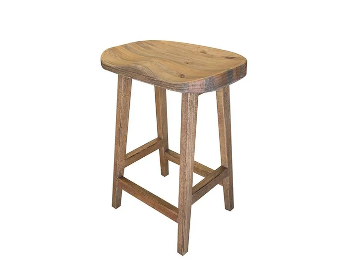 IFD – Tulum – 24in Wooden Stool – IFD6221STL24